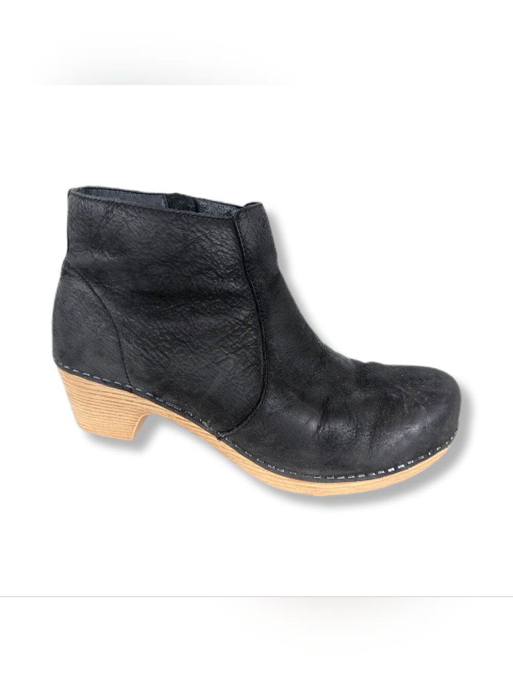 Dansko Women's Maria Black Leather Ankle Boots